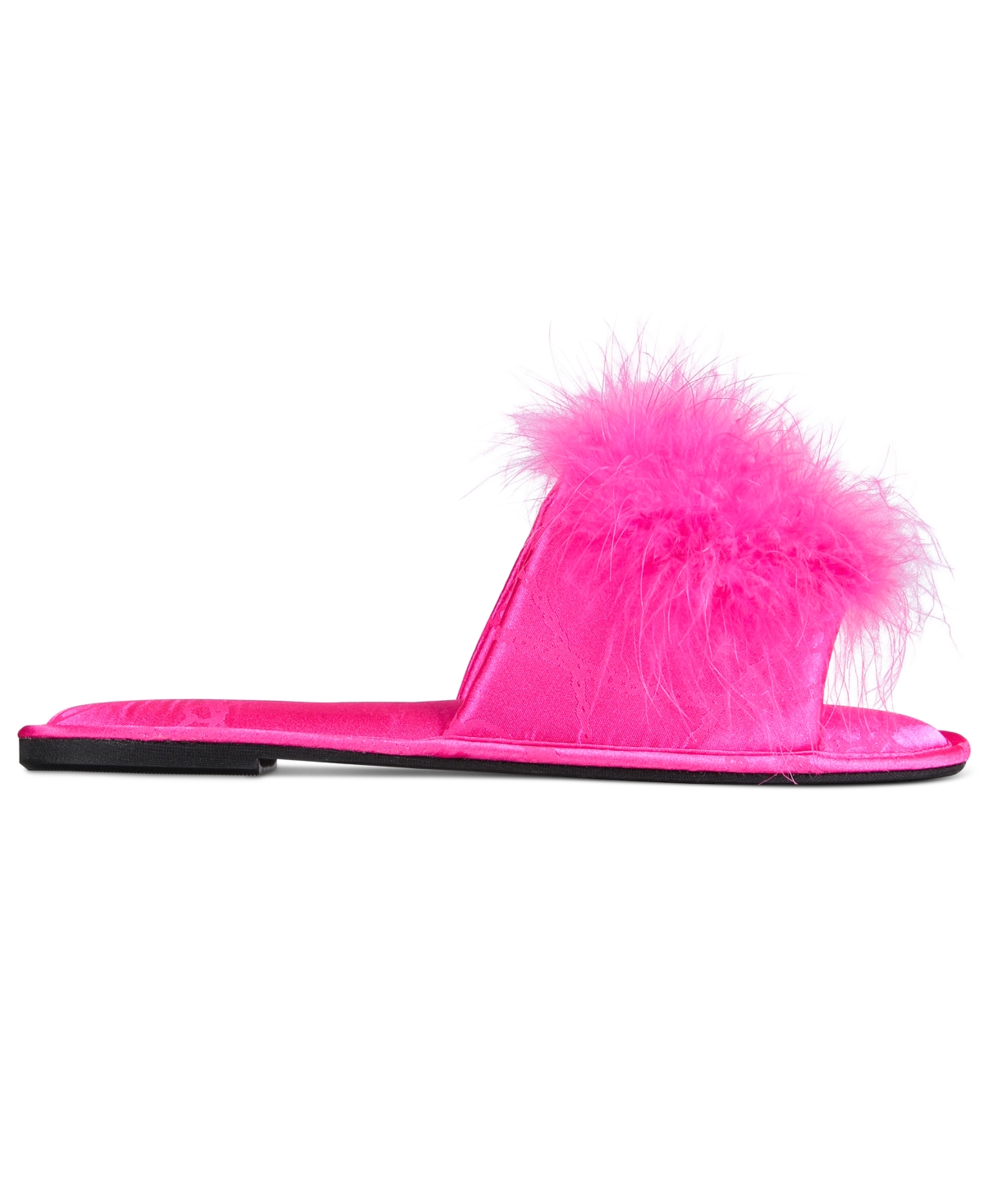 Inc International Concepts Women's Satin Pom Slide Boxed Slippers, Created For Macy's In Carena Chain