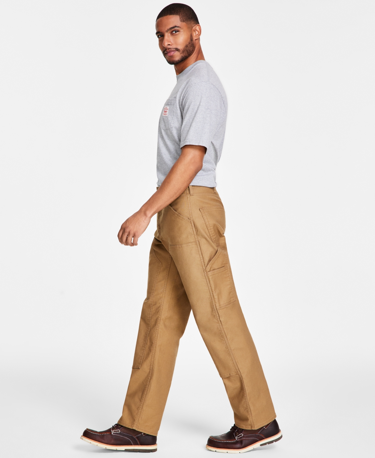 Levi's Men's Workwear 565 Relaxed-Fit Stretch Double-Knee Pants, Created for Macy's