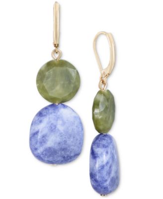 Style & Co - Gold-Tone Stone Double Drop Earrings