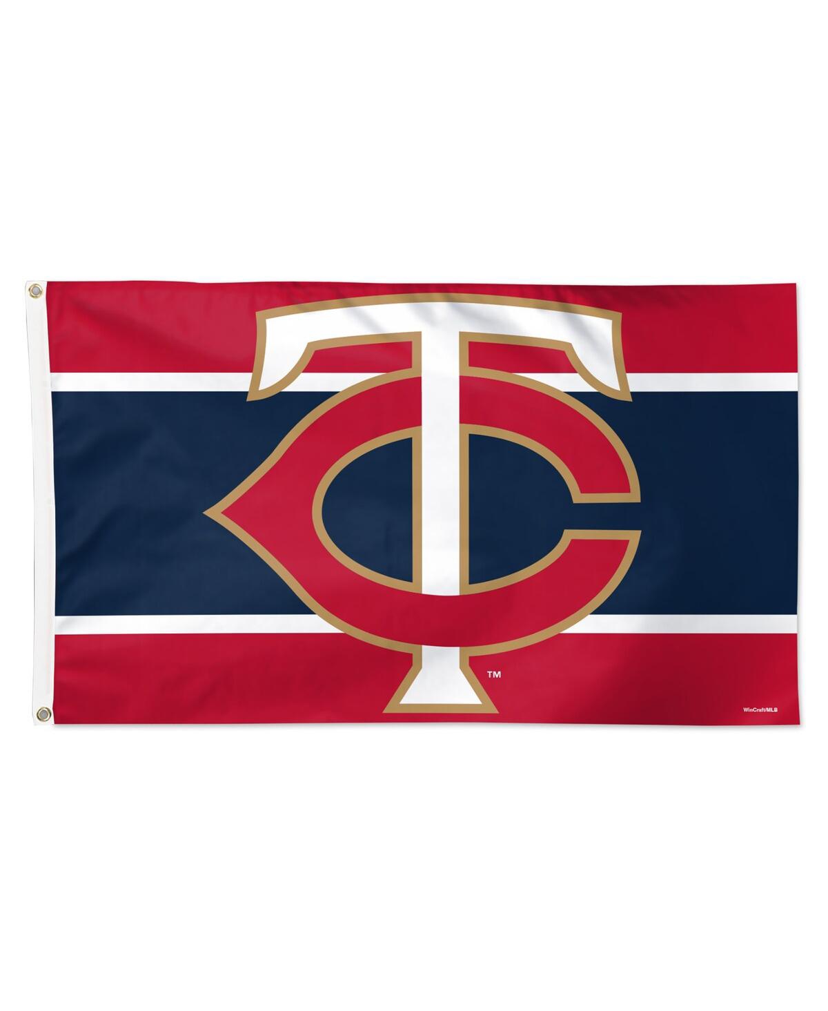 Minnesota Twins 3' x 5' Horizontal Stripe Deluxe Single-Sided Flag - Multi