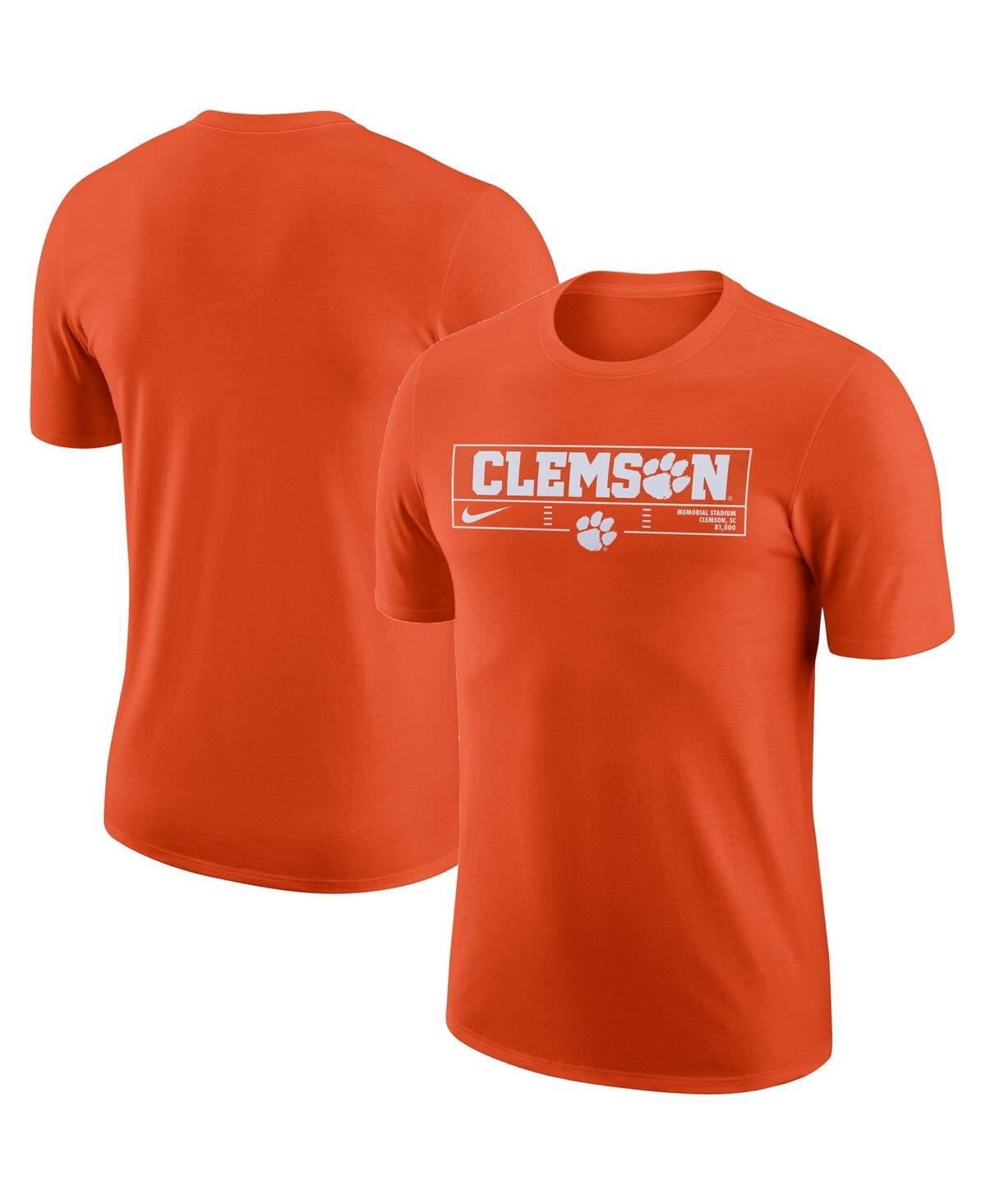 Nike Men's  Orange Clemson Tigers Wordmark Stadium T-shirt