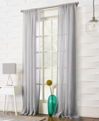 Silvia Crushed Texture Semi-Sheer Rod Pocket Curtain Panel