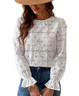 Stitched Trumpet Sleeve Round Neck T-Shirt Stitched Trumpet Sleeve Round Neck T-Shirt