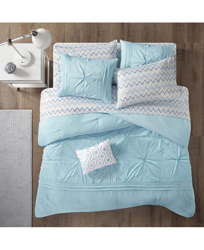 Gracie Mills Embroidered Comforter Set with Bed Sheets Macy's