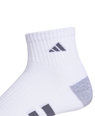 Men's 3-pk. Cushioned Quarter Logo Socks