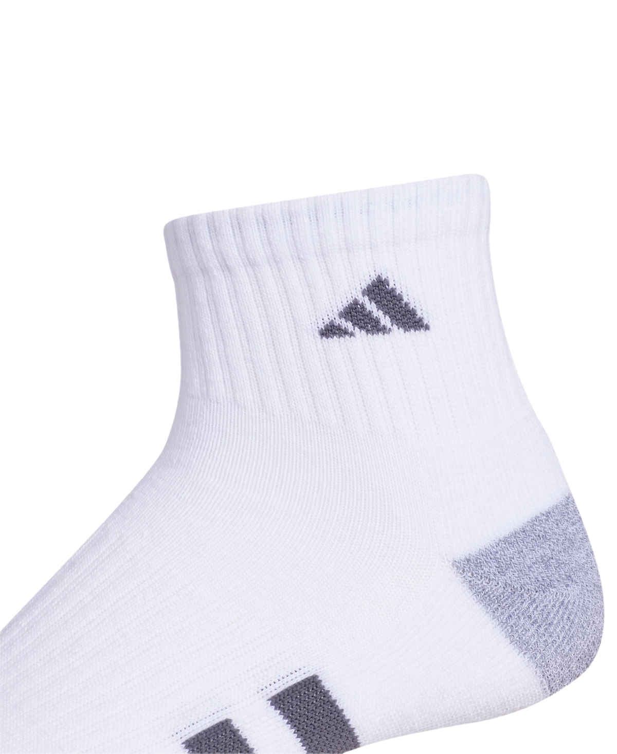 Shop Adidas Originals Men's 3-pk. Cushioned Quarter Logo Socks In White
