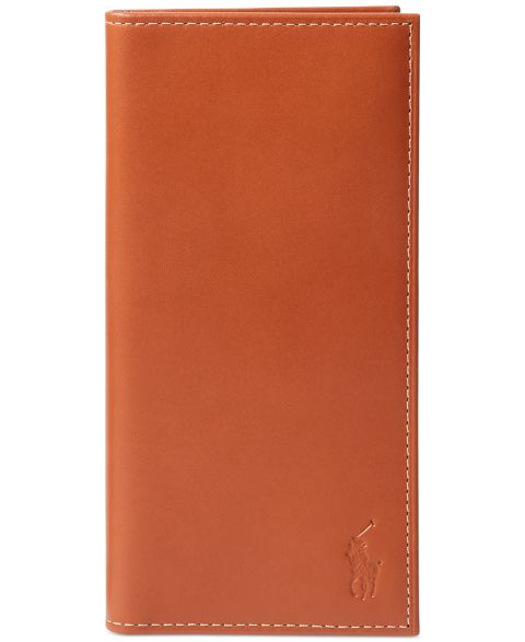 Polo Ralph Lauren Men's Burnished Leather Narrow Wallet