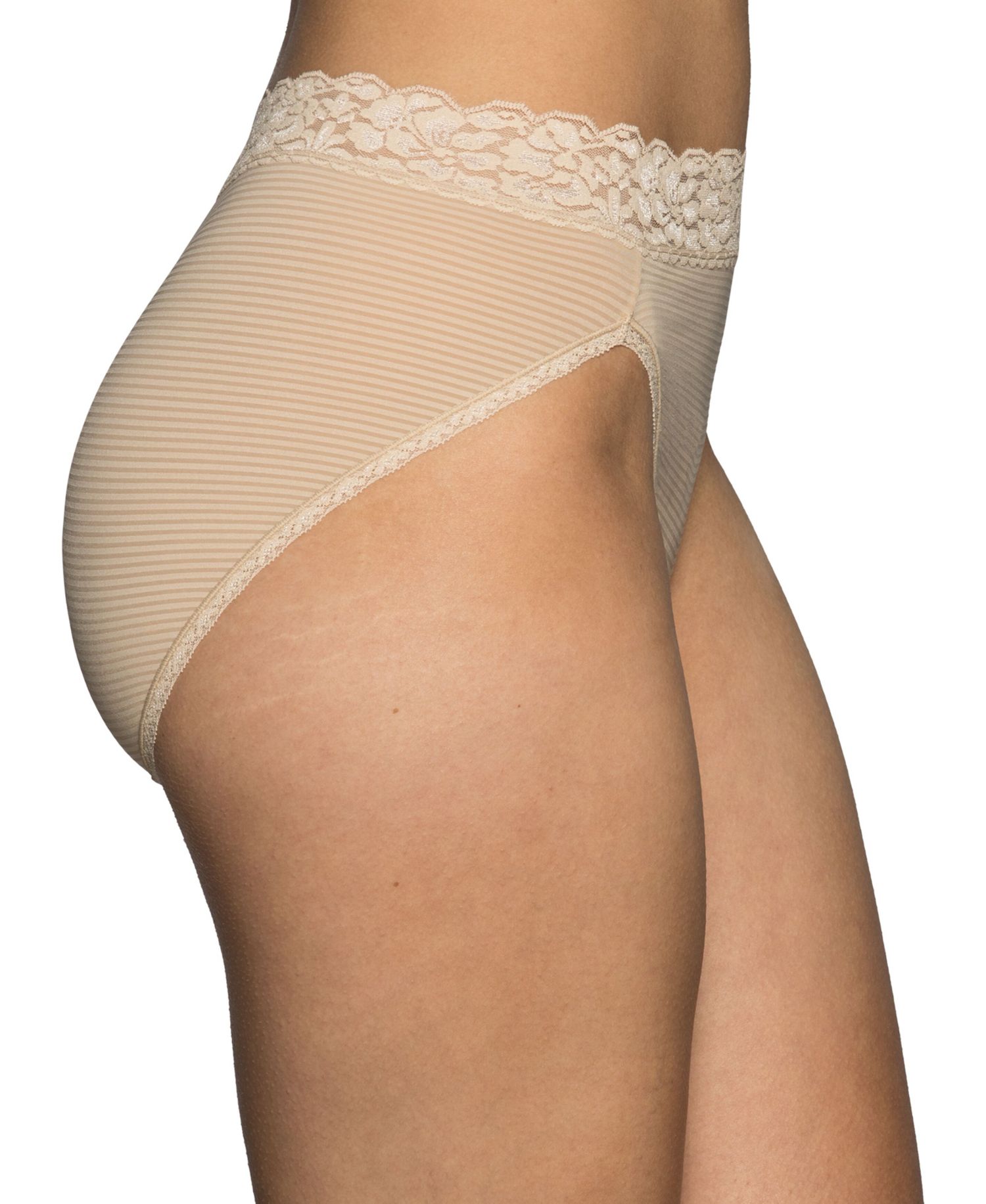 Women's Flattering Lace Hi-Cut Panty Underwear 13280, extended sizes available