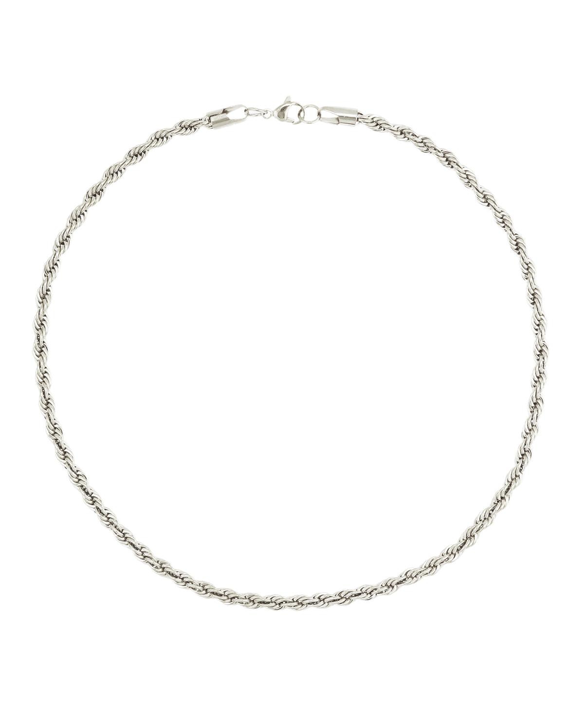 Storm Rope Necklace - Silver