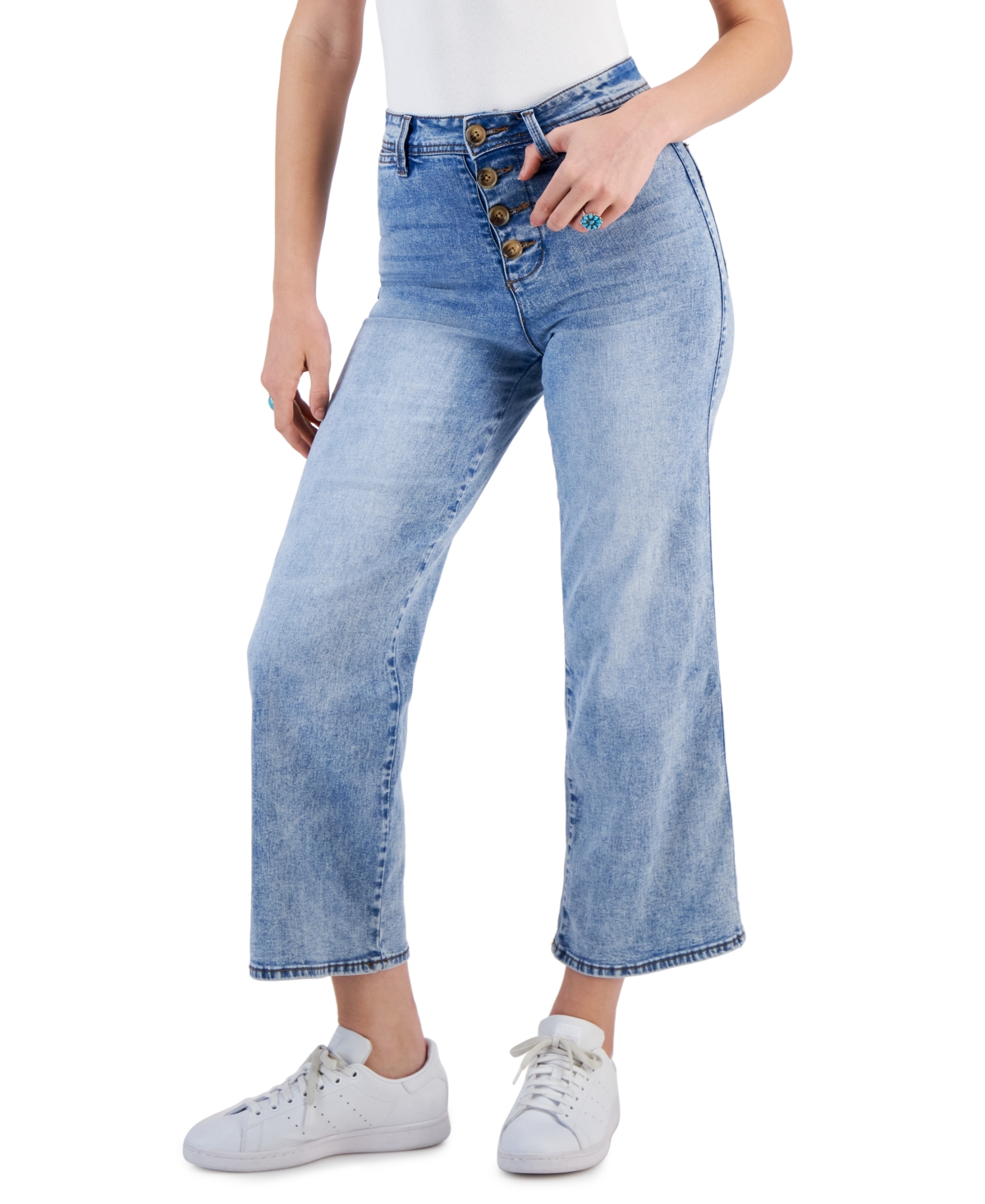 Dollhouse Juniors' Curvy High-Rise Skinny Ankle Jeans