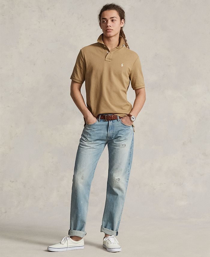 Polo Ralph Lauren Men Custom Slim Soft Cotton Polo Shirt XL Aqua Defects  M0312