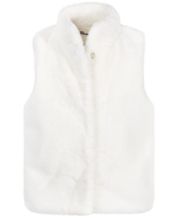 Whitley Faux Fur Vest L / White