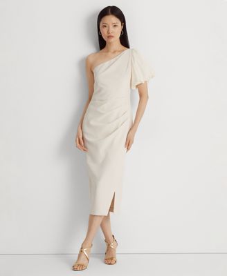 Lauren Ralph Lauren - Women's One-Shoulder Crepe Cocktail Dress