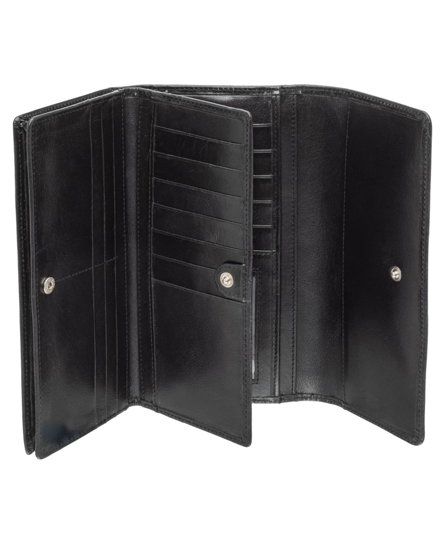 Кошелёк Mancini South Beach RFID Secure Quadruple Fold Wallet, цвет: Чёрный — фото 4