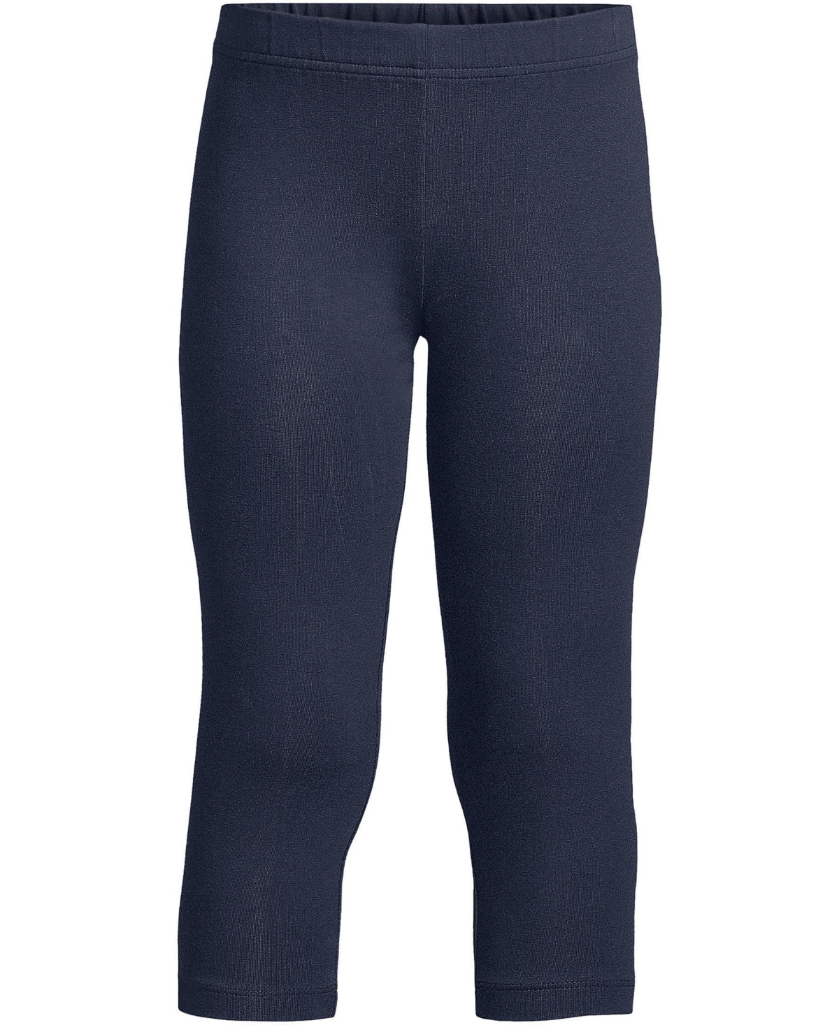 Lands' End Big Girls Plus School Uniform Tough Cotton Capri Leggings
