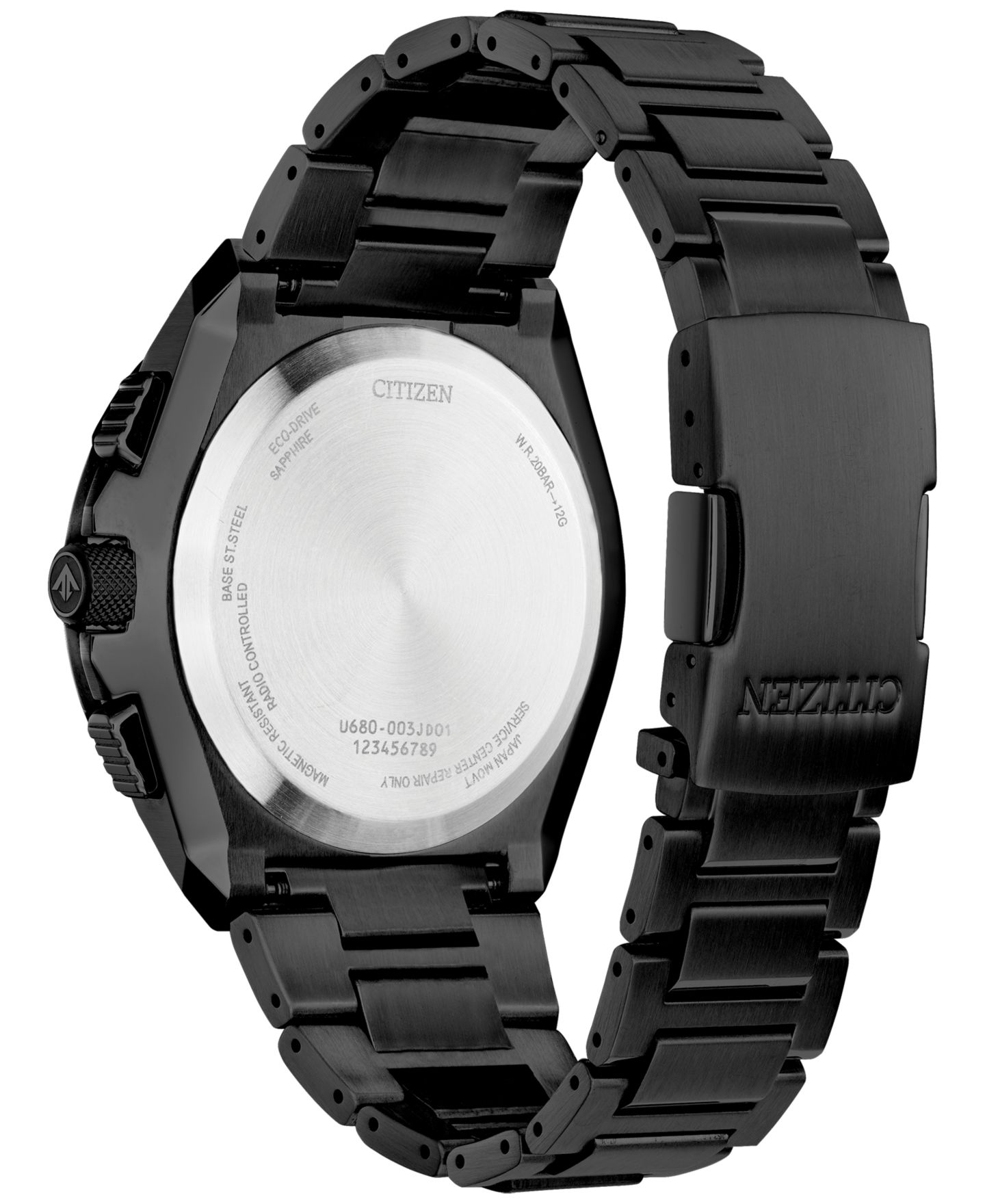 Мужские часы Citizen Eco-Drive Chronograph Promaster Air Skyhawk Black-Tone Stainless Steel Bracelet Watch 46mm — фото 3