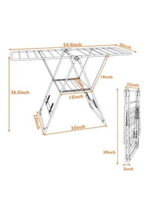 Laundry Clothes Storage Drying Rack Portable Folding Dryer Hanger Heavy Duty