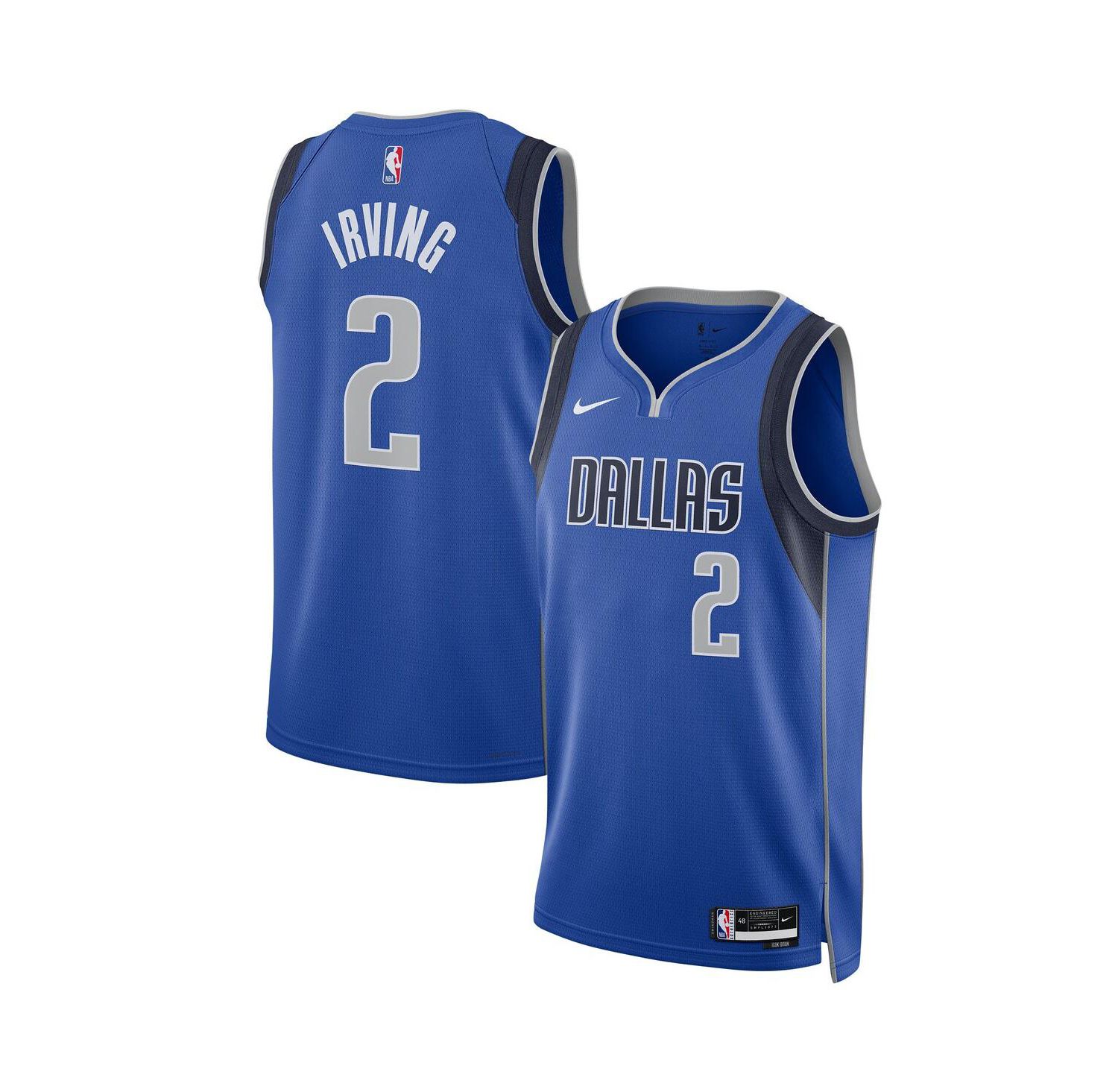Men's and Women's Kyrie Irving Blue Dallas Mavericks Swingman Jersey - Icon Edition