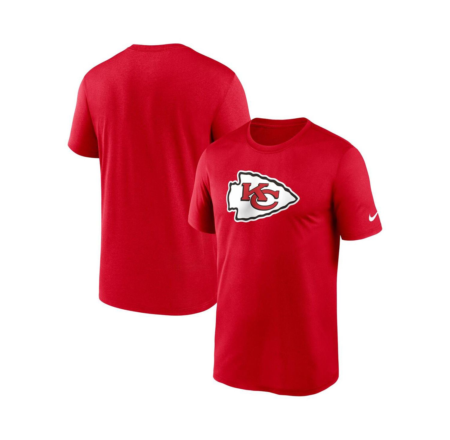 Men's Red Kansas City Chiefs Legend Logo Performance T-shirt