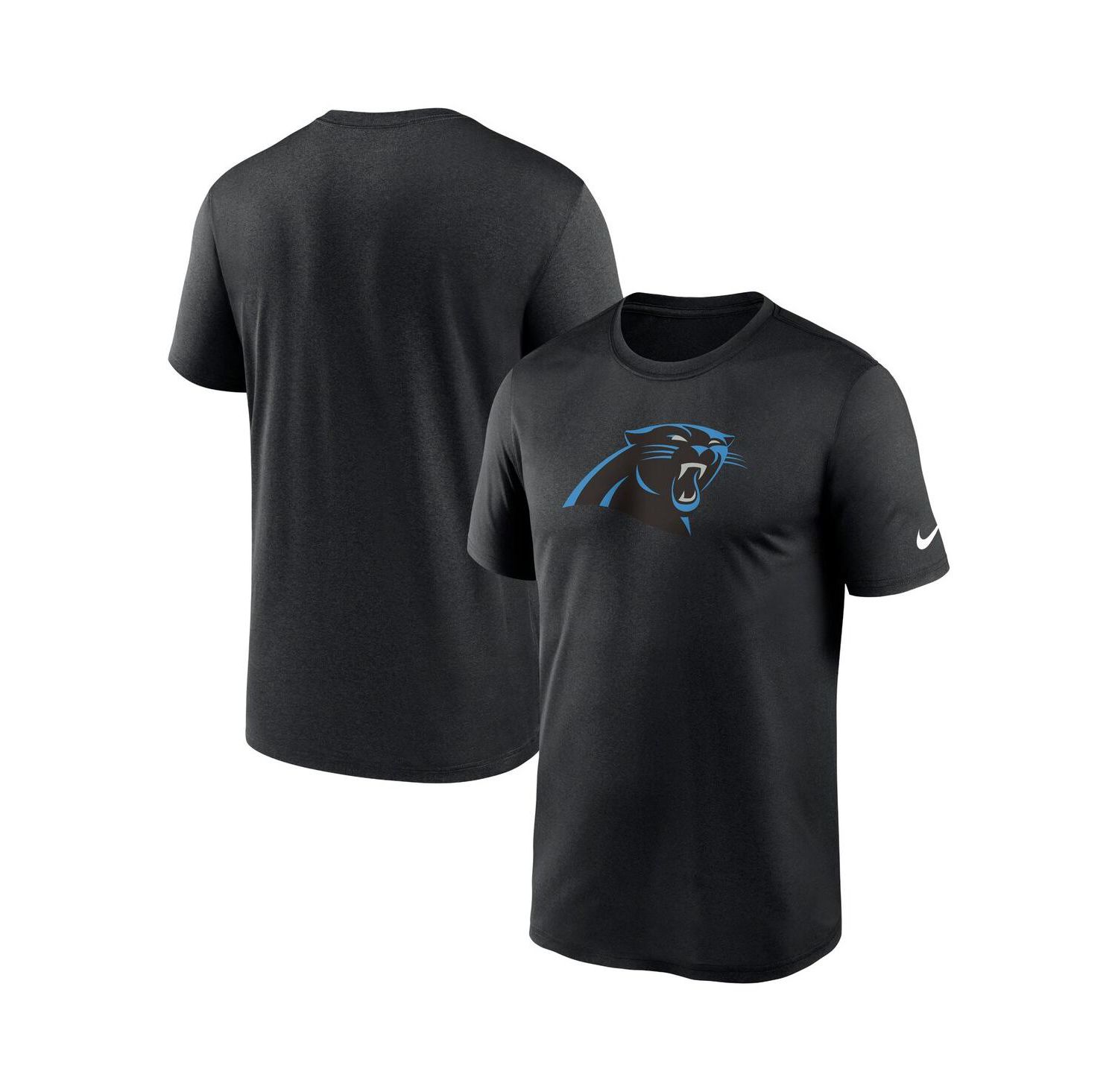 Men's Black Carolina Panthers Legend Logo Performance T-shirt