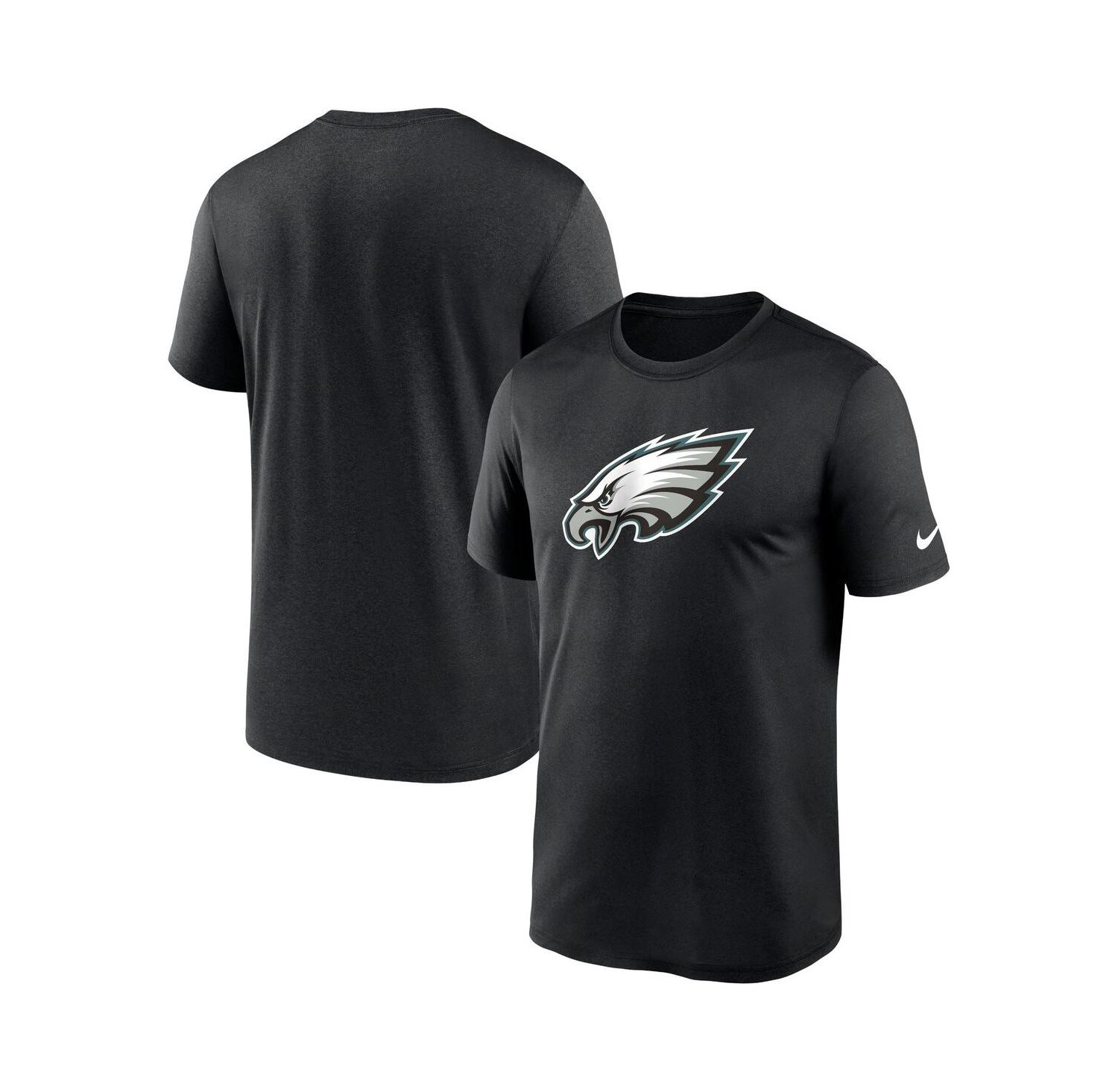 Men's Black Philadelphia Eagles Legend Logo Performance T-shirt