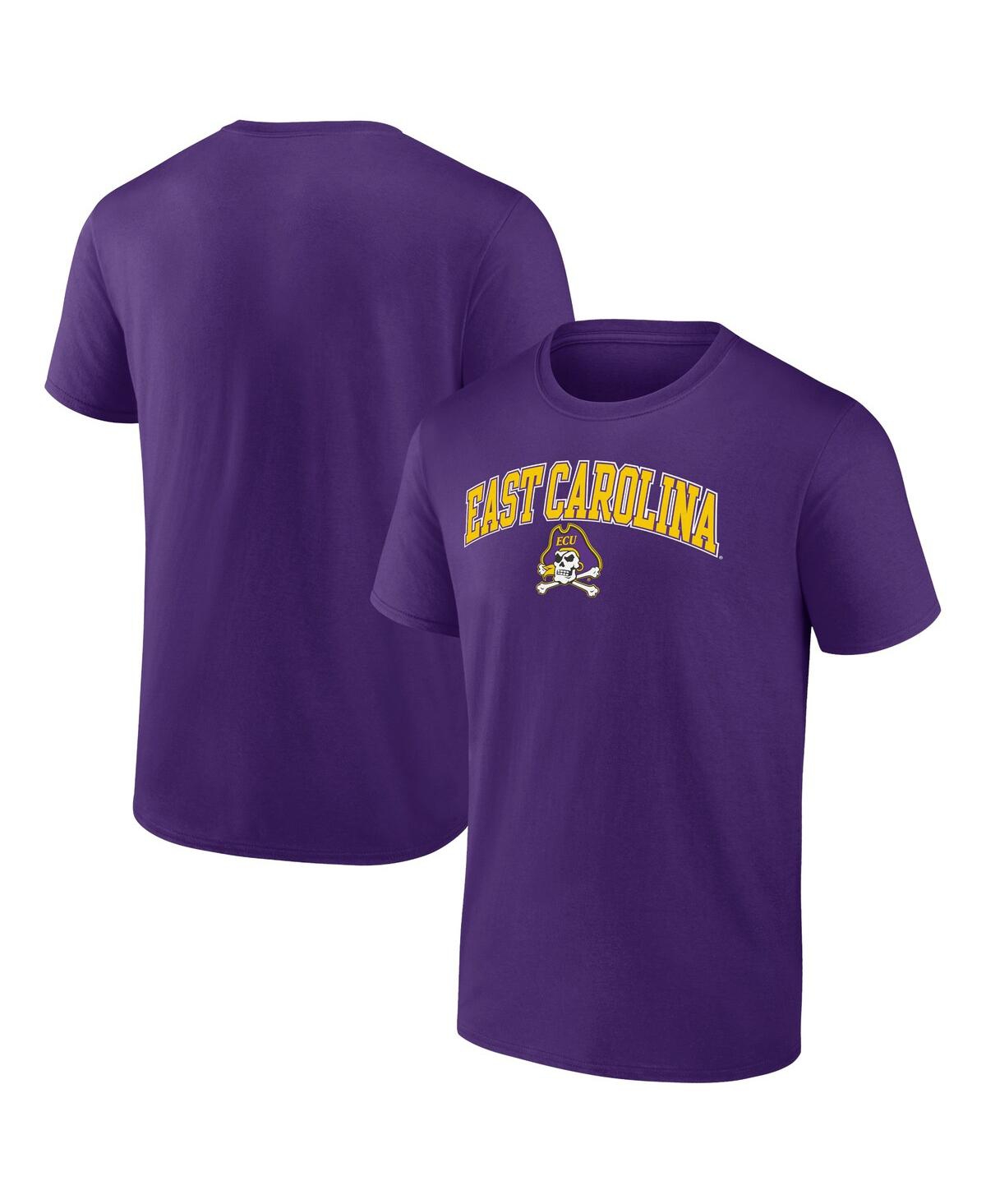 Fanatics Men's  Purple Ecu Pirates Campus T-shirt