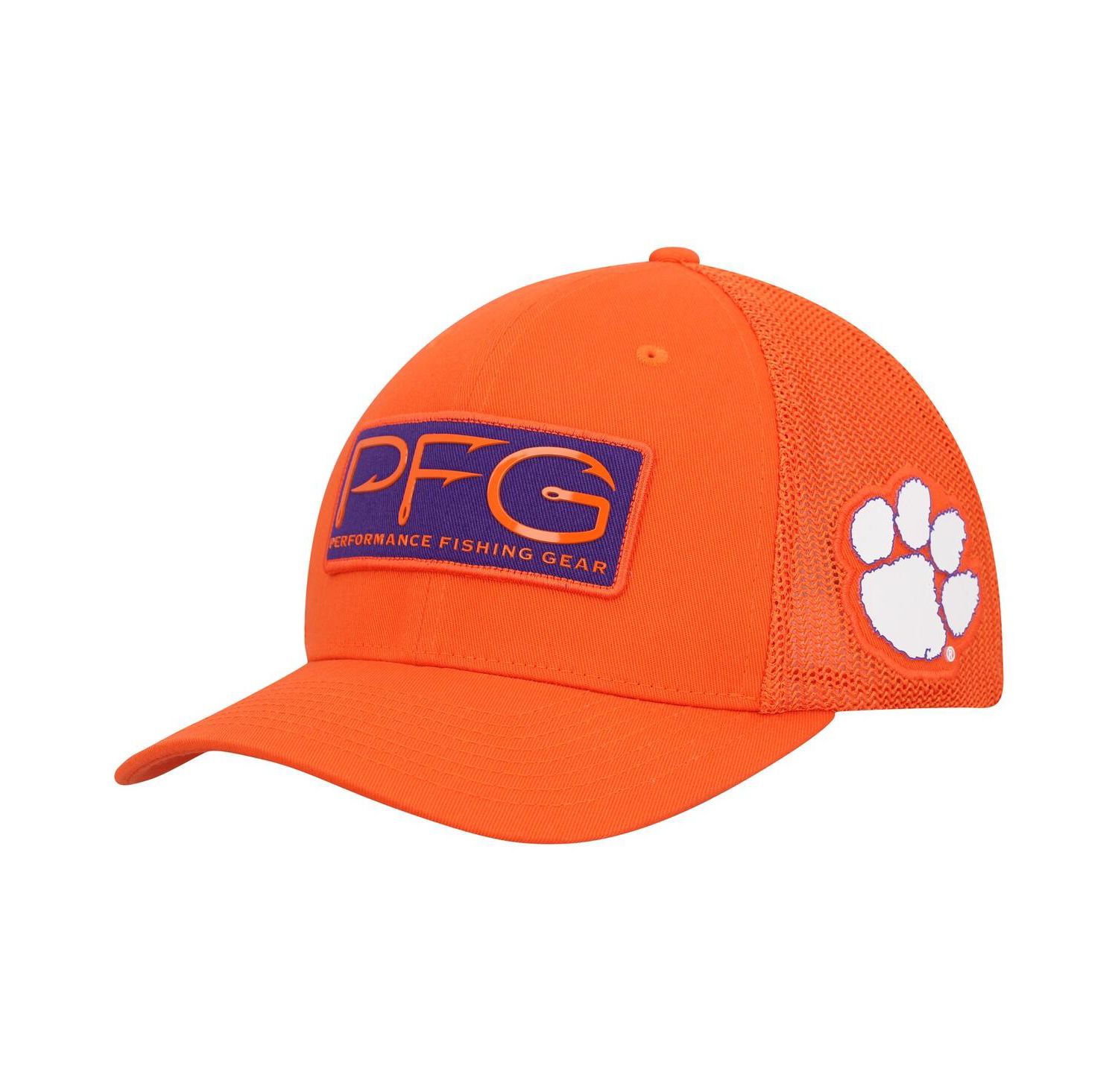 Men's Orange Clemson Tigers PFG Hooks Flex Hat