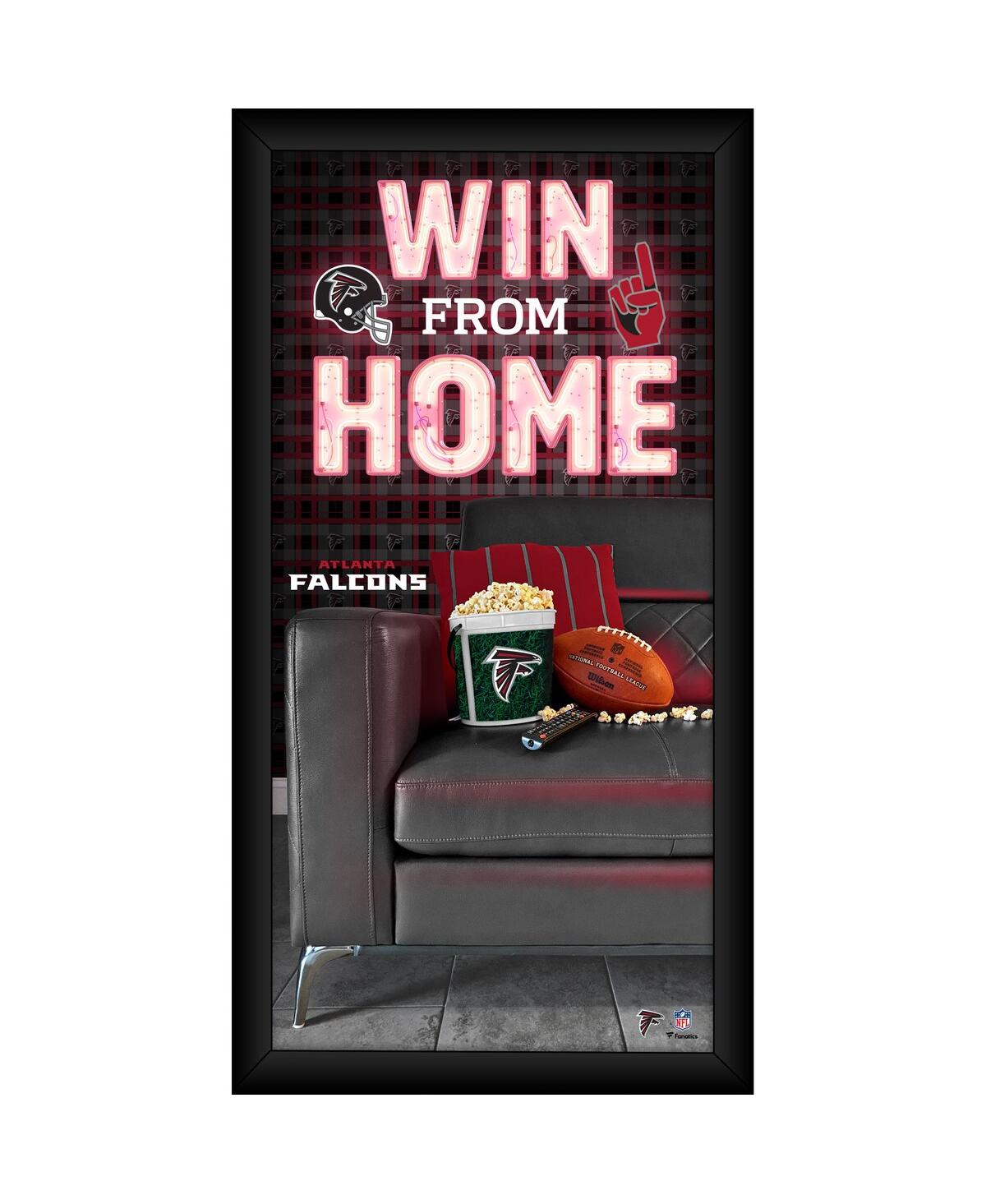 Fanatics Atlanta Falcons Framed 10" X 20" Win From Home Collage In Multi