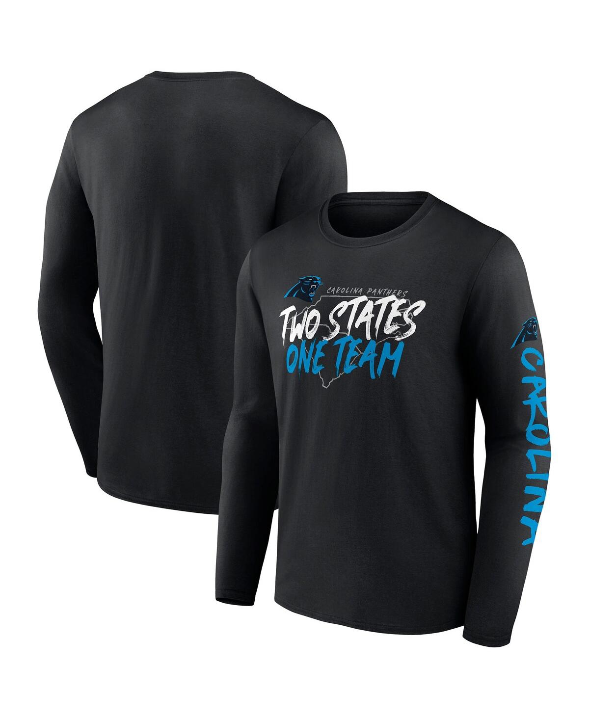 Fanatics Branded Black Carolina Panthers Hometown Collection Sweep Long Sleeve T-shirt In Black