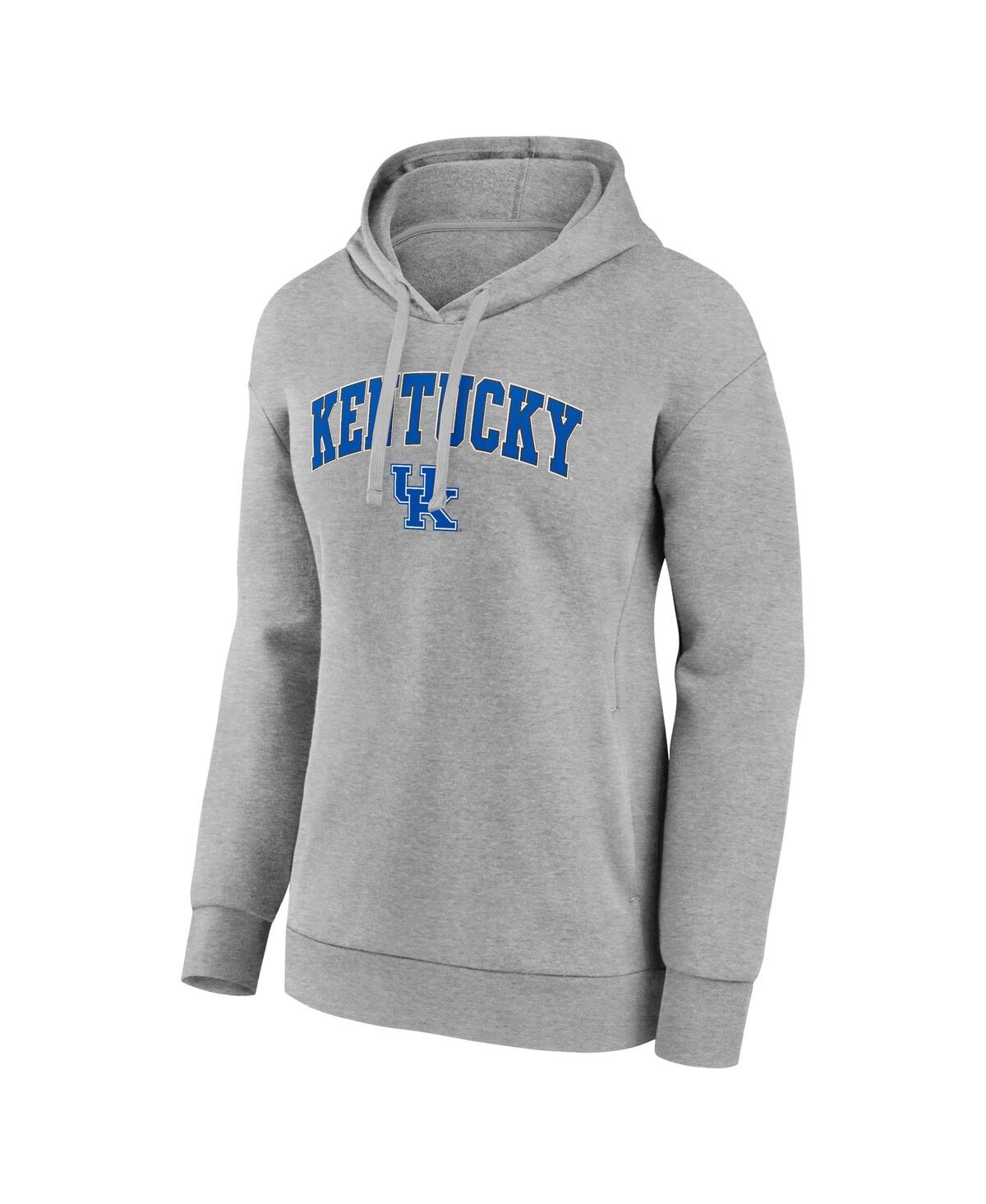 Shop Fanatics Women's  Heather Gray Kentucky Wildcats Evergreen Campus Pullover Hoodie