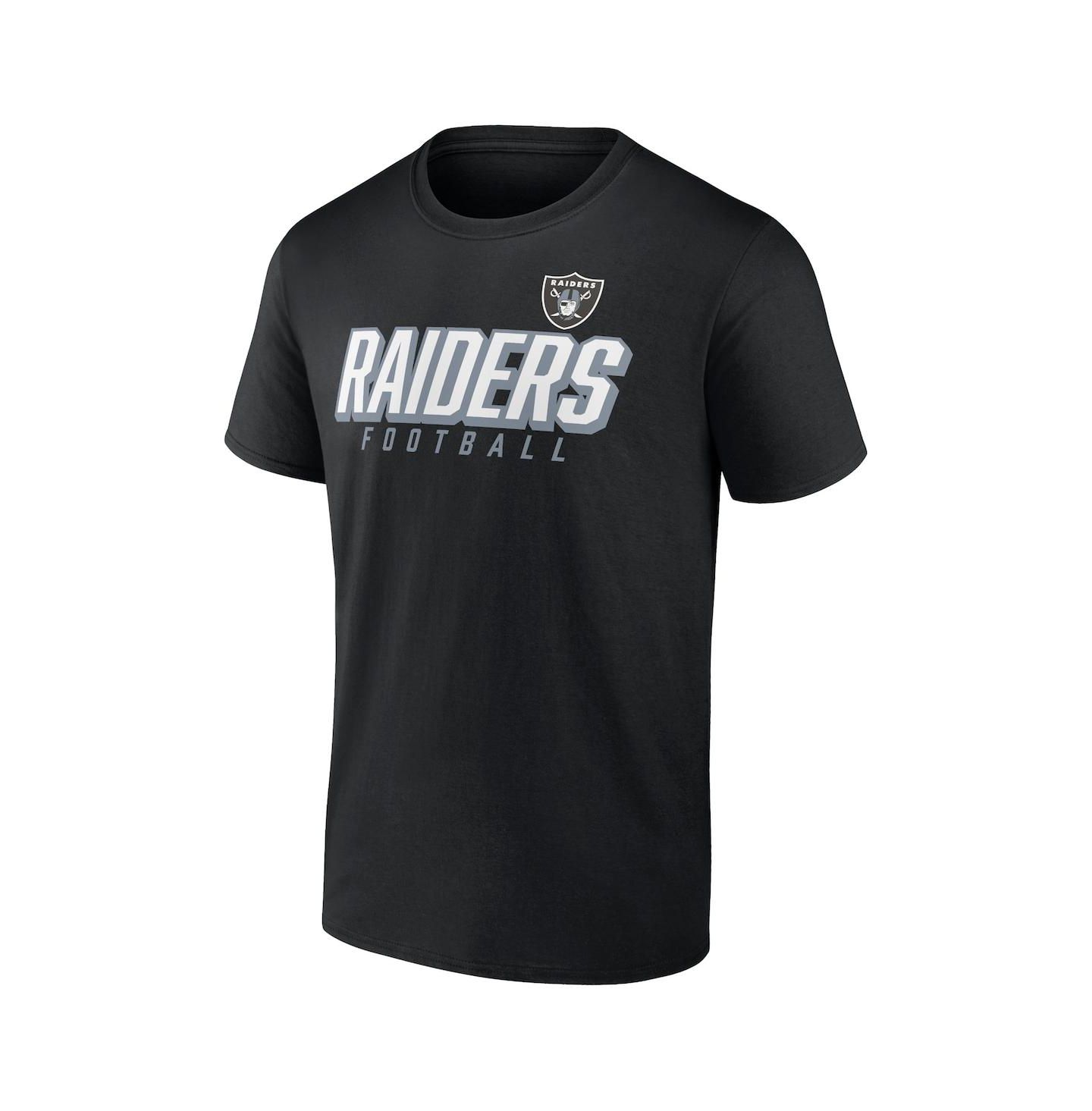Мужские футболки Fanatics Black, Silver Las Vegas Raiders Player Pack T-shirt Combo Set — фото 3
