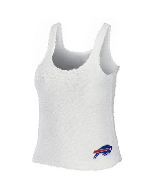 Women's Cream Buffalo Bills Plus Size Cozy Scoop Neck Tank Top and Pants Set