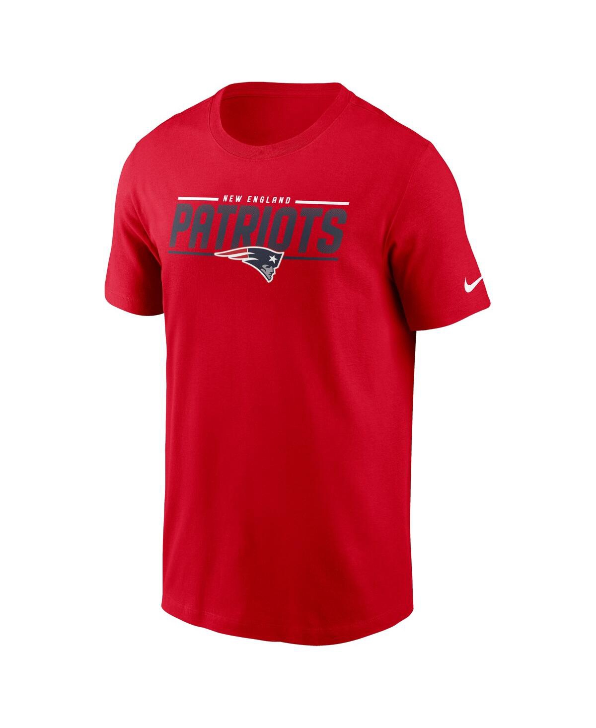 Shop Nike Men's  Red New England Patriots Muscle T-shirt