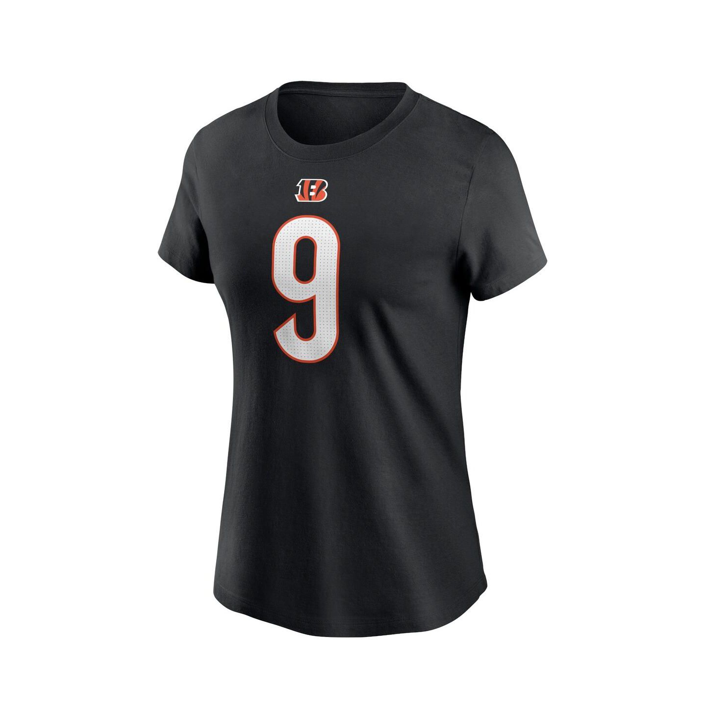 Женская футболка Nike Joe Burrow Black Cincinnati Bengals Player Name and Number — фото 3