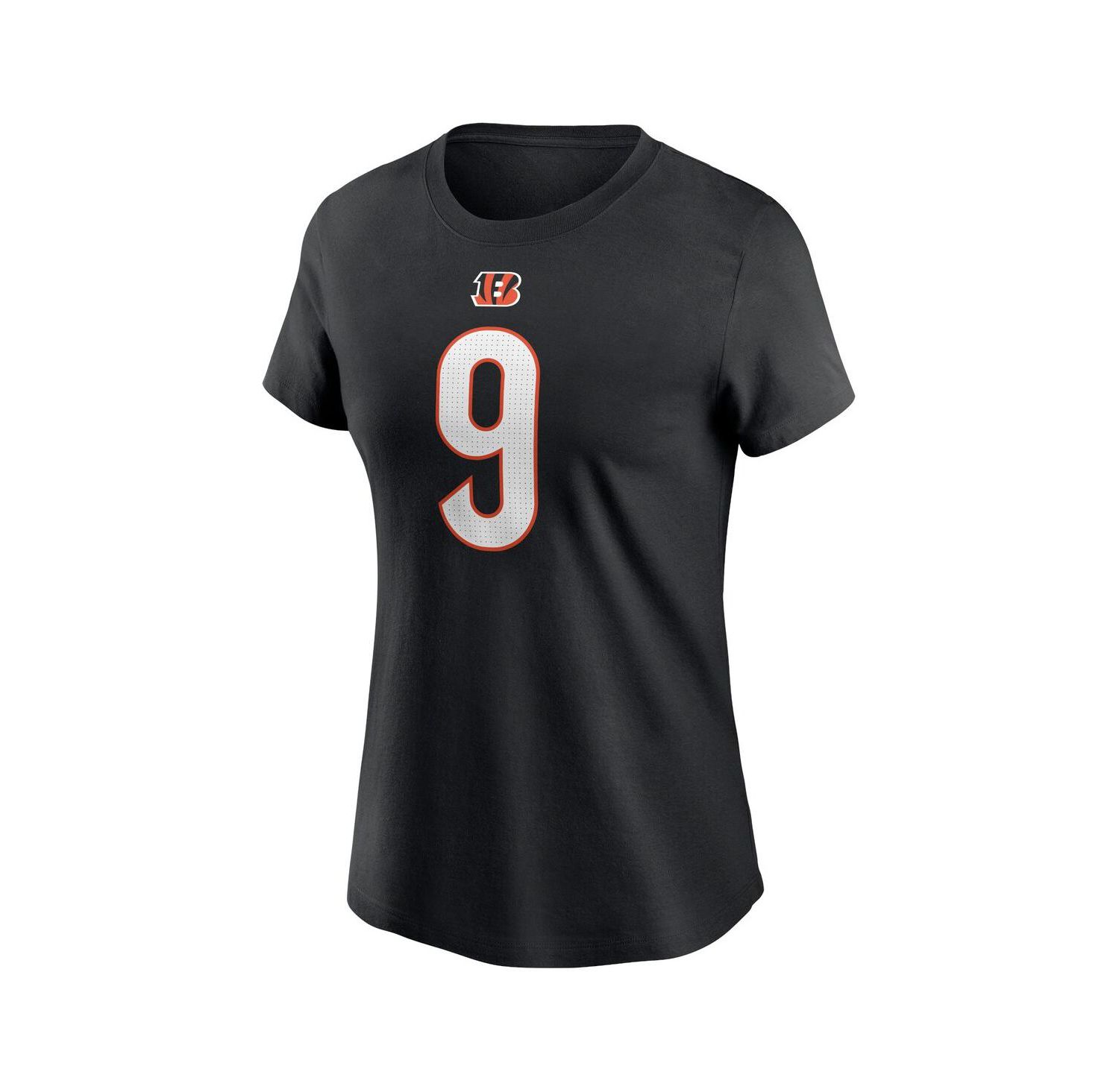 Women's Joe Burrow Black Cincinnati Bengals Player Name and Number T-shirt