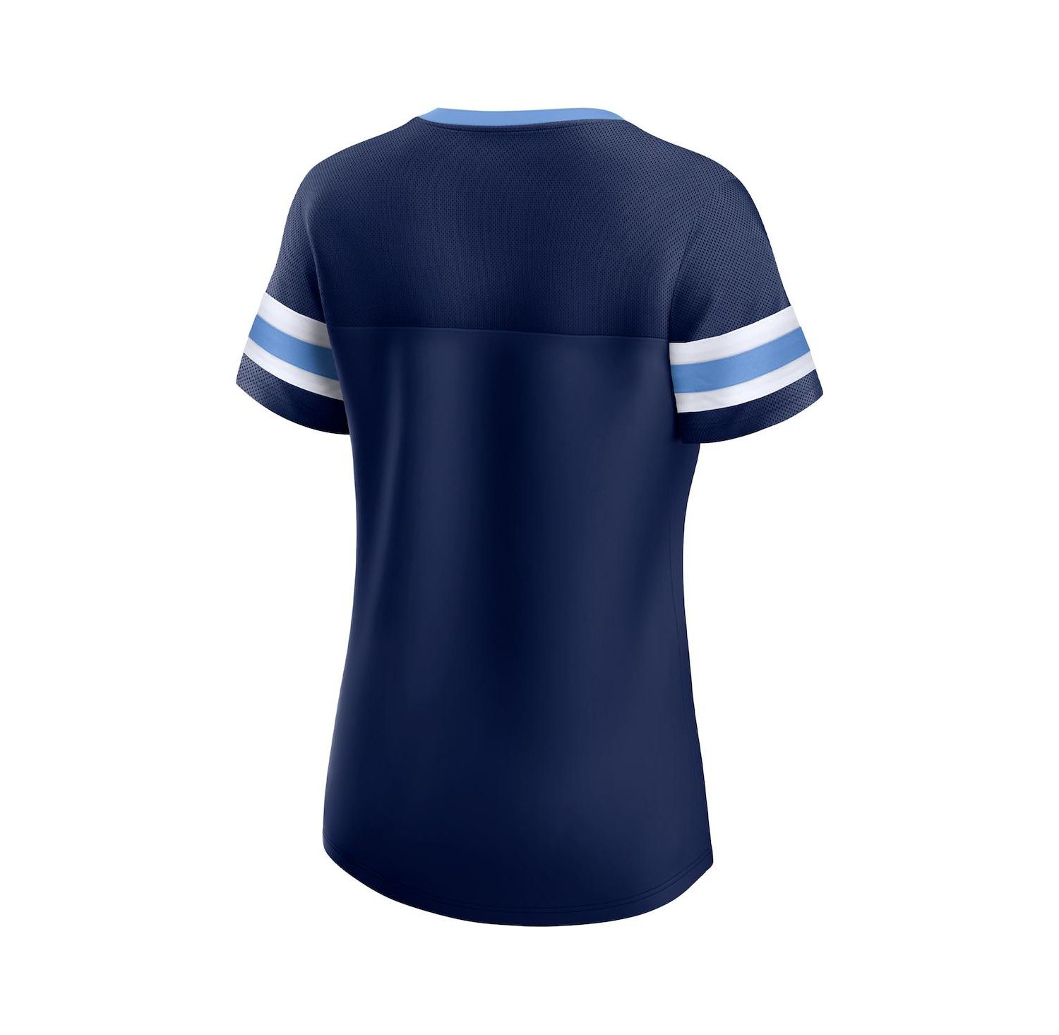 Women's Navy Tennessee Titans Original State Lace-Up T-shirt