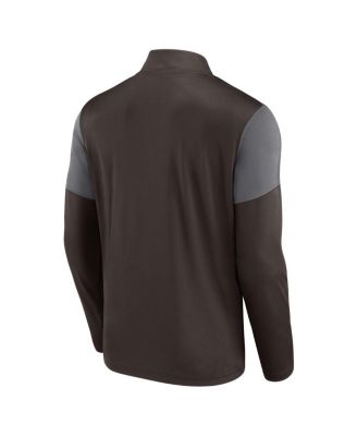 Men's Brown San Diego Padres Logo Quarter-Zip Top