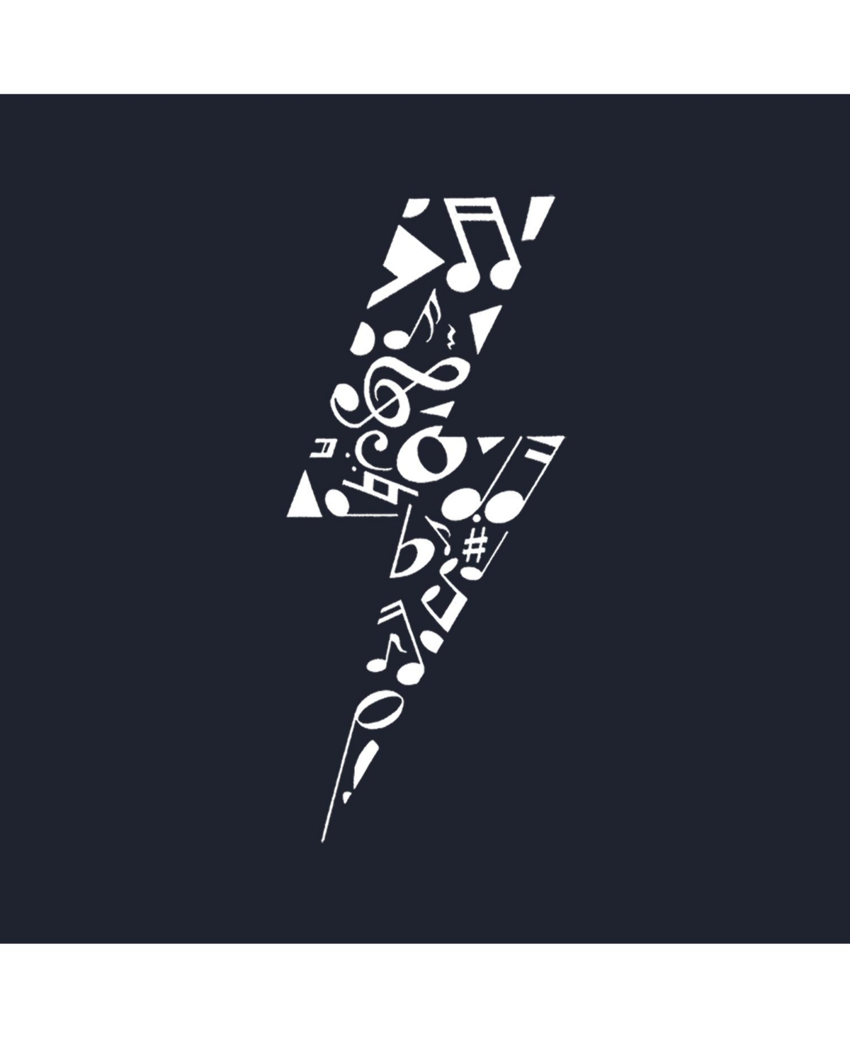 La Pop Art Boys Word Art Hooded Sweatshirt - Lightning Bolt