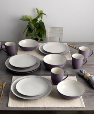 Colorwave Coupe 16 Pc. Dinnerware Set, Service for 4