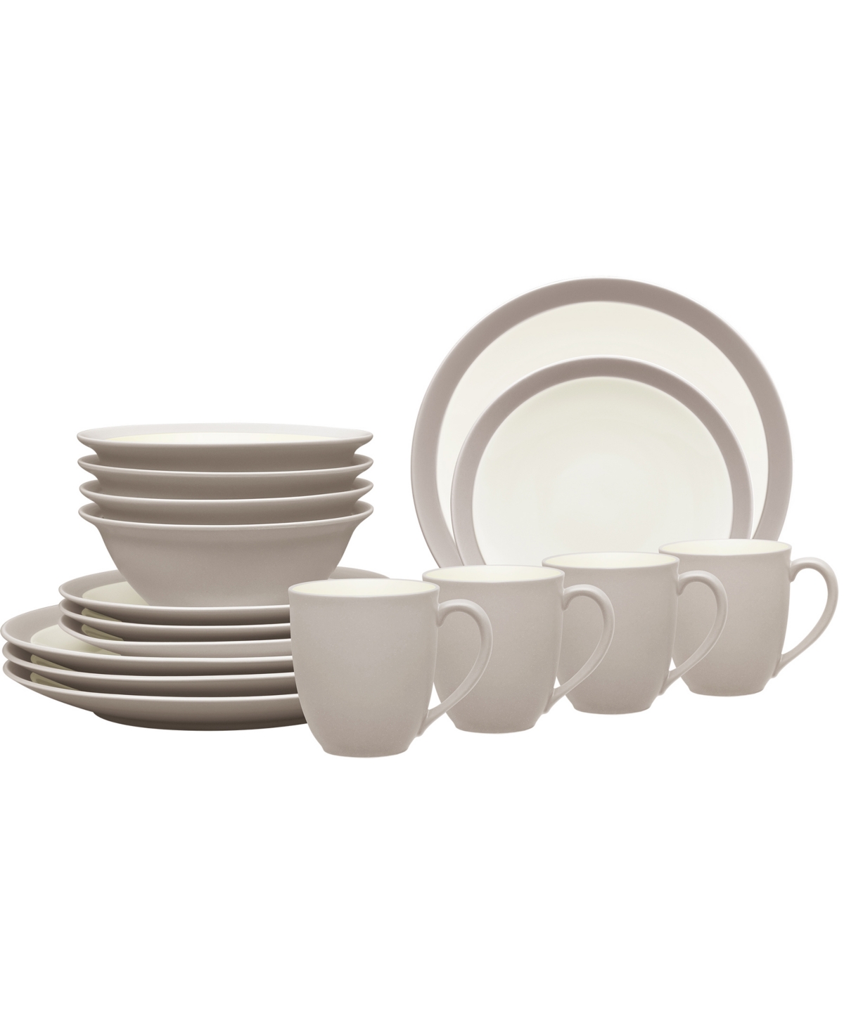 NORITAKE COLORWAVE CURVE 16 PC. DINNERWARE SET, SERVICE FOR 4 