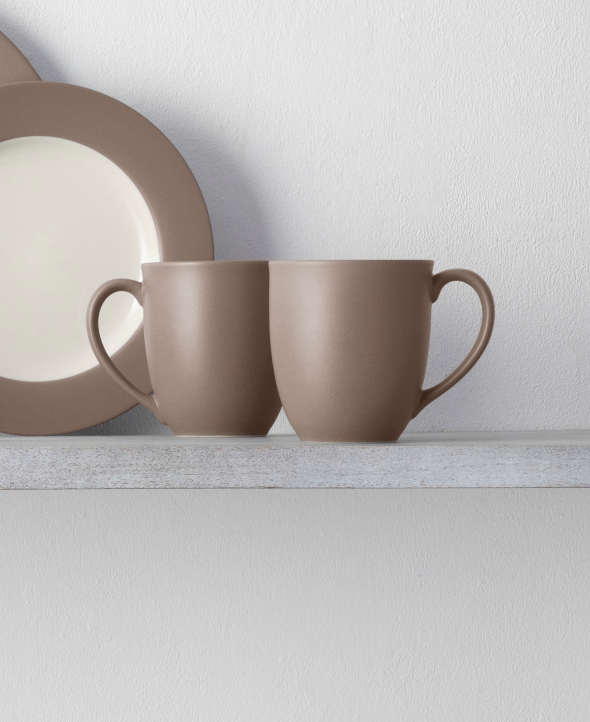 Noritake Colorwave Rim 16-pc. Dinnerware Set, Service For 4 In Brown