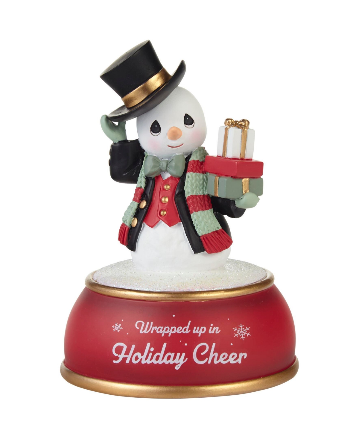 Precious Moments Wrapped Up In Holiday Cheer Resin Musical In Multicolored