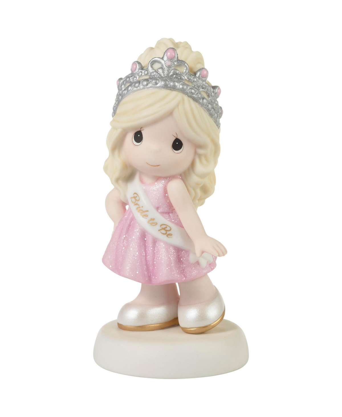 Precious Moments Bride To Be Bisque Porcelain Figurine In Multicolored