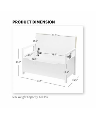 Shoe Bench Storage Rack Cushion Seat Ottoman Bedroom Hallway Entryway