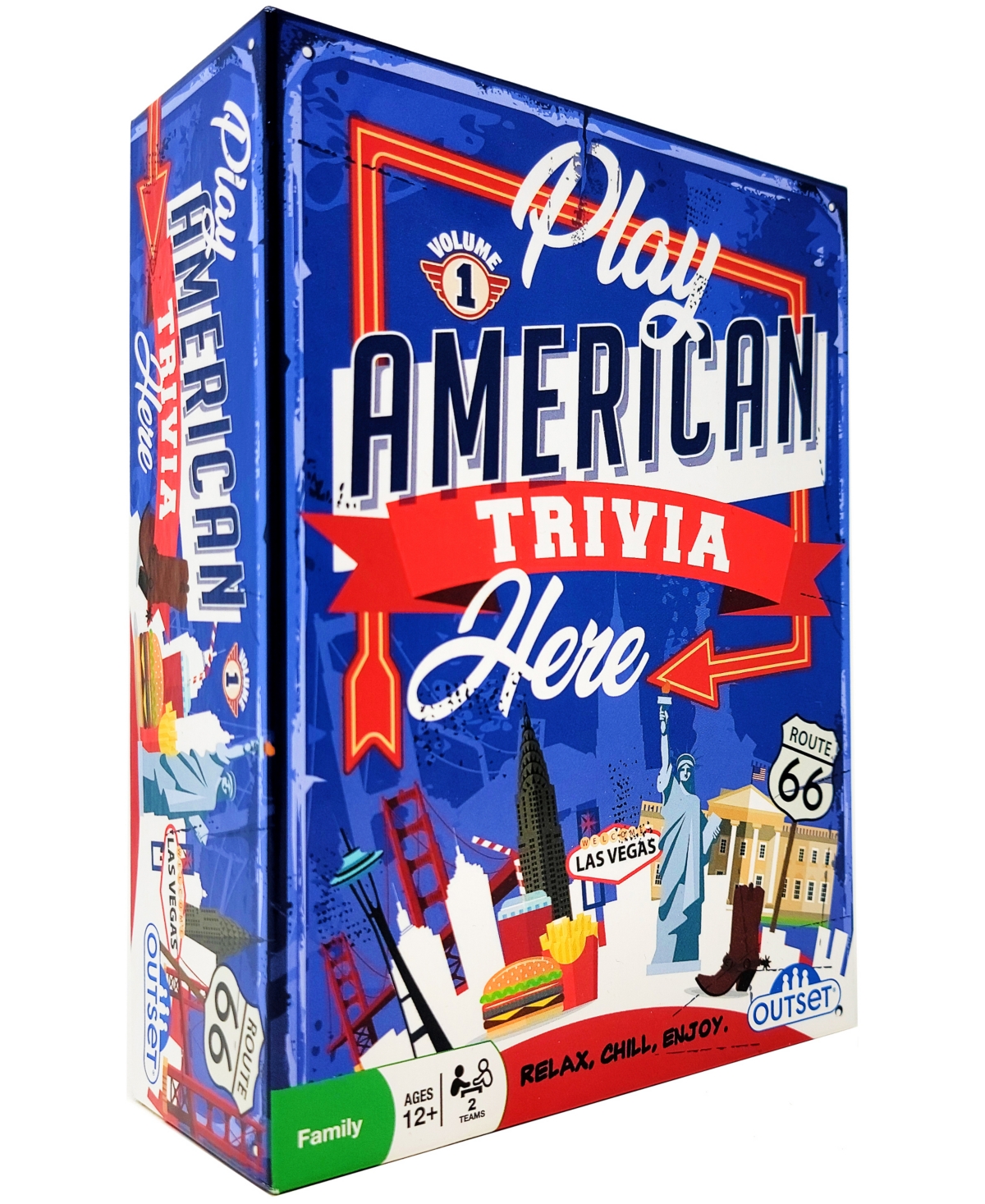 University Games Outset Media Play American Trivia Here Volume 1 In No Color