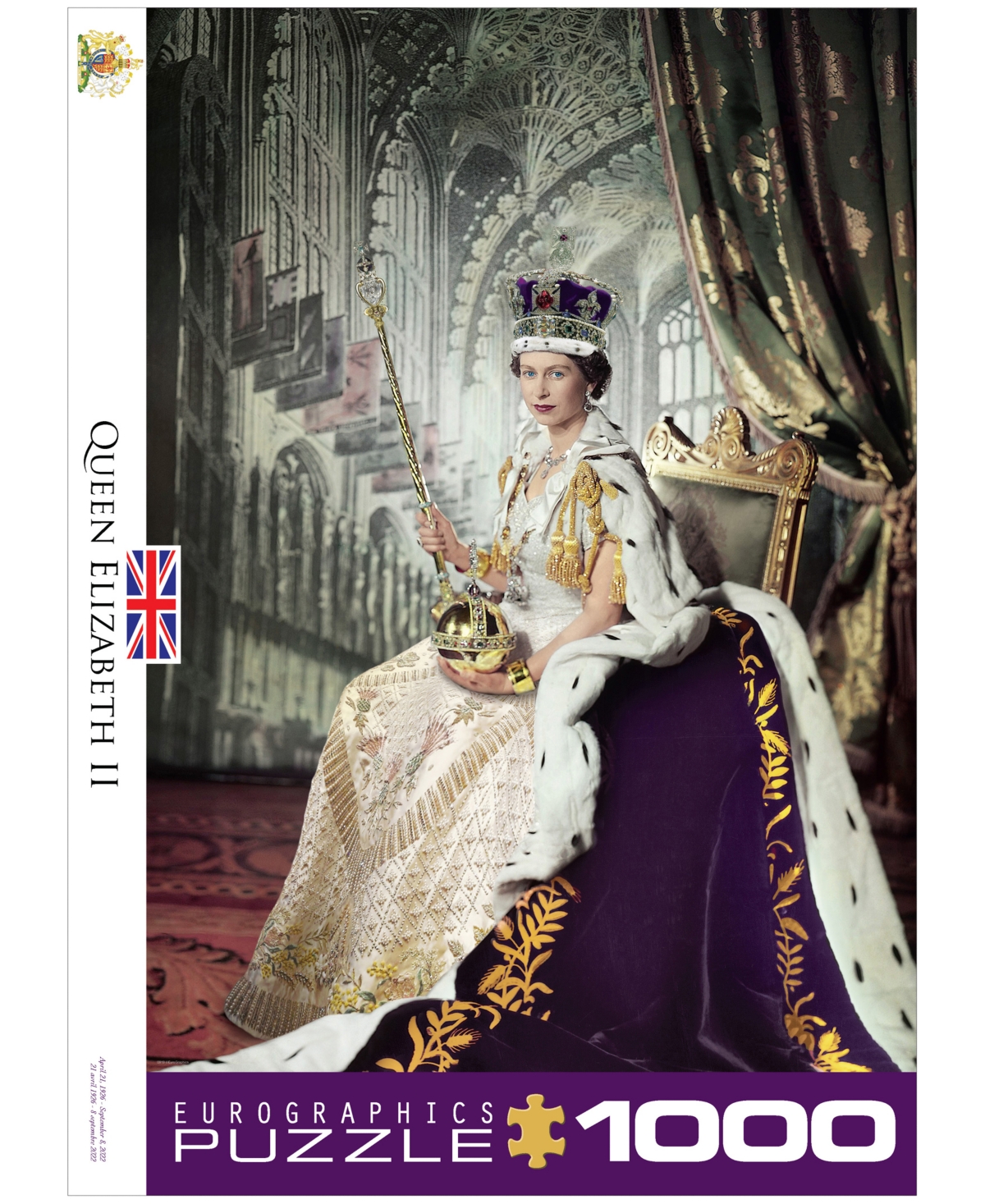 Shop University Games Eurographics Incorporated Queen Elizabeth Ii Jigsaw Puzzle, 1000 Pieces In No Color