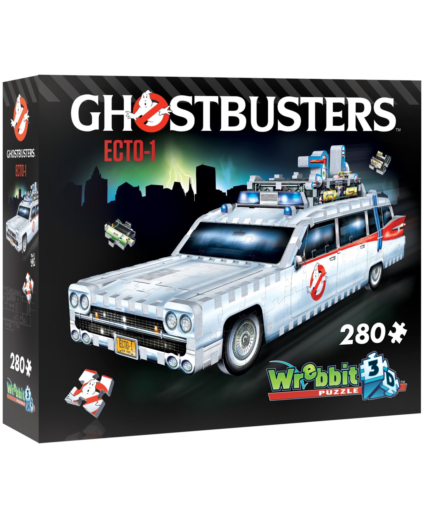 Детский пазл University Games Wrebbit Ghostbusters Ecto-1 280 Pieces 3D Puzzle, Ages 12+ — фото 1