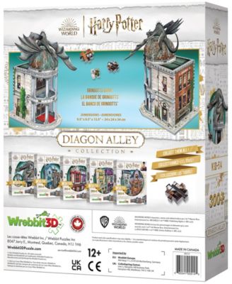 Wrebbit Harry Potter Diagon Alley Collection Gringotts Bank 3D Puzzle, 300 Pieces