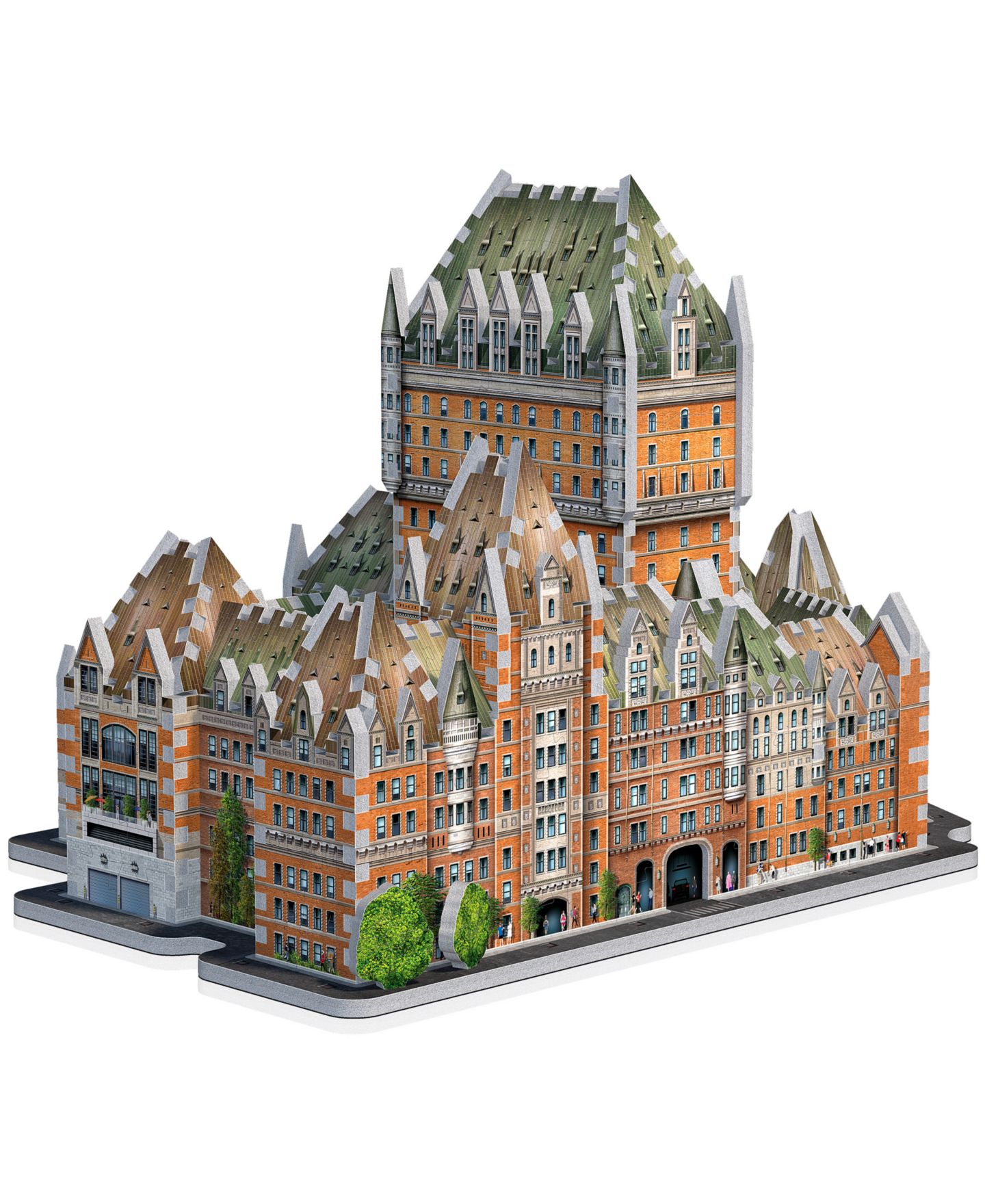 Детский пазл University Games Wrebbit Castles Cathedrals Le Chateau Frontenac 3D Foam-Backed Puzzle, 865 Pieces, Ages 14+ — фото 9