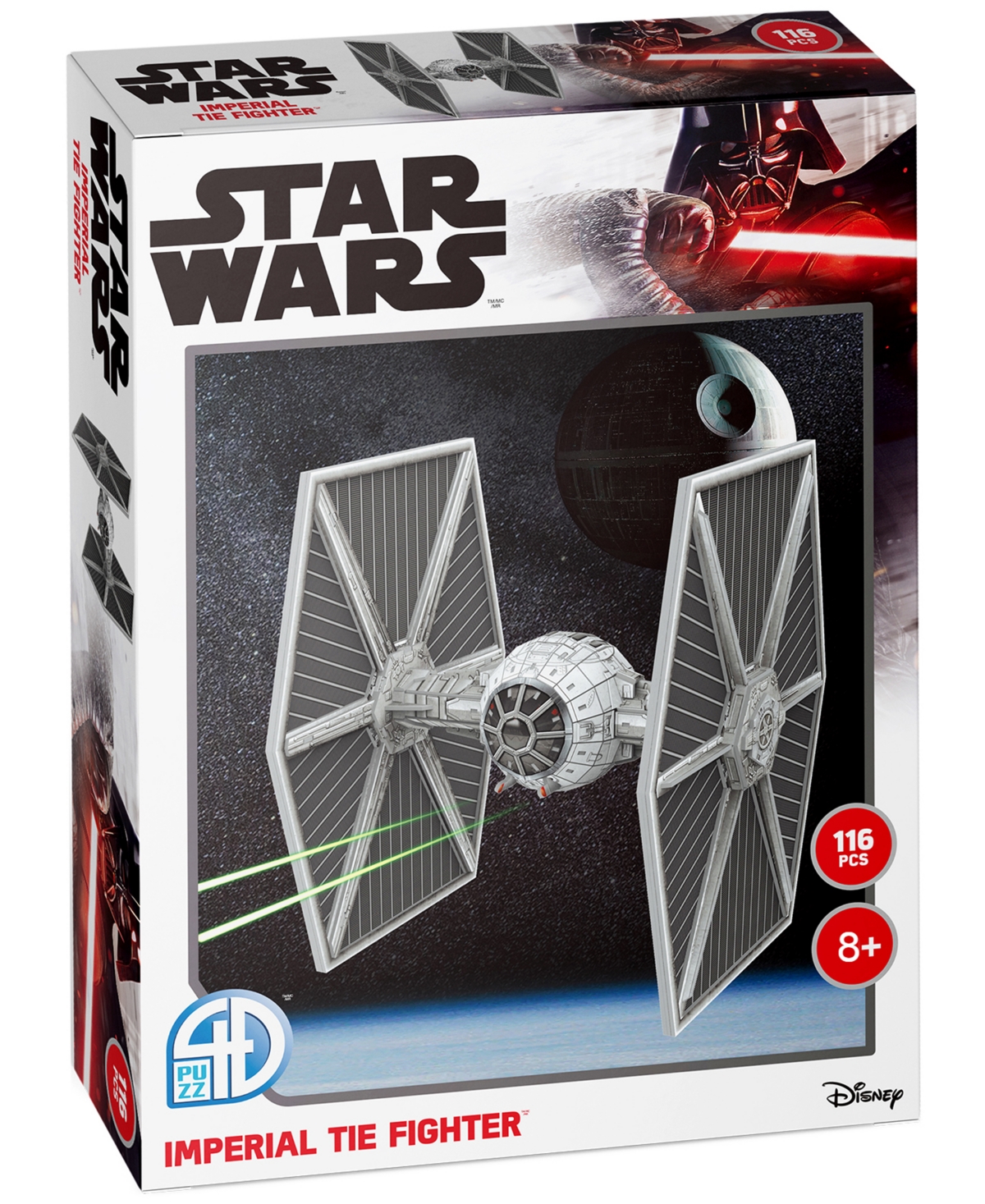 4d Cityscape Kids' Star Wars Imperial Tie Fighter Paper Model Kit, 116 Pieces In No Color